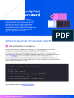Container Security Best Practices Cheat Sheet