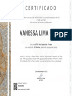 Vanessa Lima Costa: Certificado