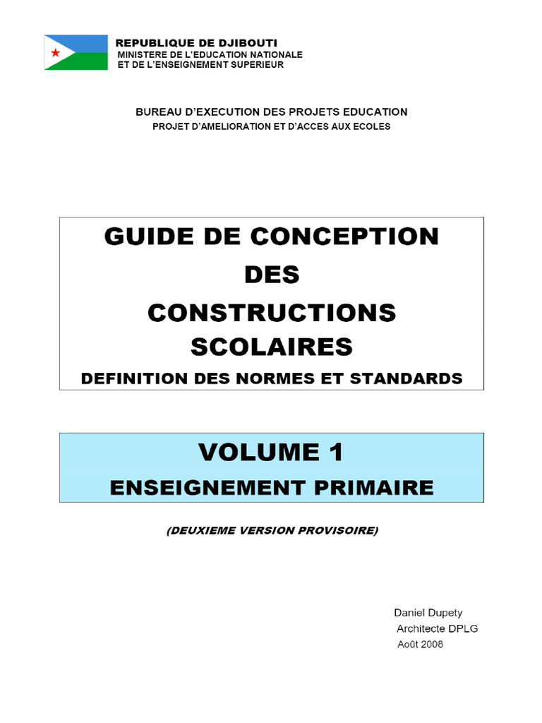 Guide de Conception Des Constructions Scolaires - PDF Téléchargement ...