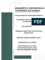 Empresas Familiares de Tehuacán e Innovación