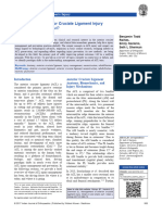 What's in and What's Out?: Management of Anterior Cruciate Ligament Injury