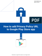 How To Add Privacy Policy Url Google Play Store