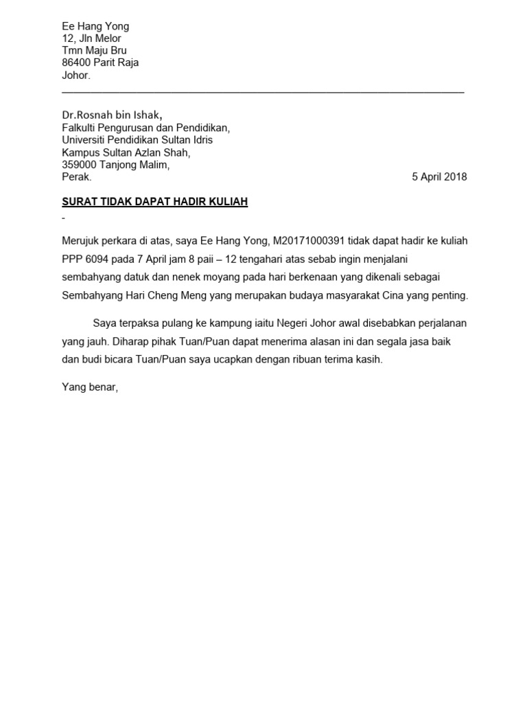 Sembahyang Datuk: Alasan Ketidakhadiran | PDF | Memasak, Makanan ...