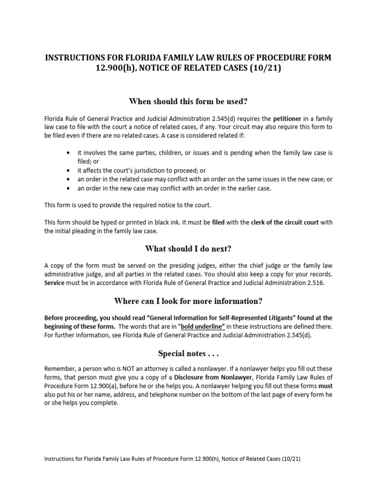 Florida Family Law Rules Of Procedure Form 12.902c