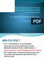 Presentasi Penggunaan PCB Dan Batubara Sebagai Bahan Bakar