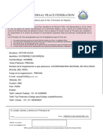 Requisitos para Embajador Por La Paz Hugo Gutierrez