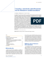 Corazón y Anestesia - Interferencias Con Los Fármacos Cardiovasculares