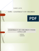 TOPIC 12-13 Legitimacy of Children