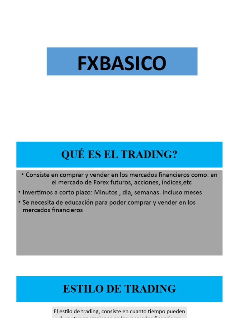 Qué es el Forex y su funcionamiento | PDF | Mercado de divisas ...