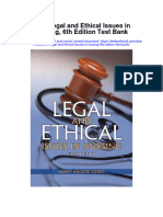 2013 Legal and Ethical Issues in Nursing 6th Edition Test Bank