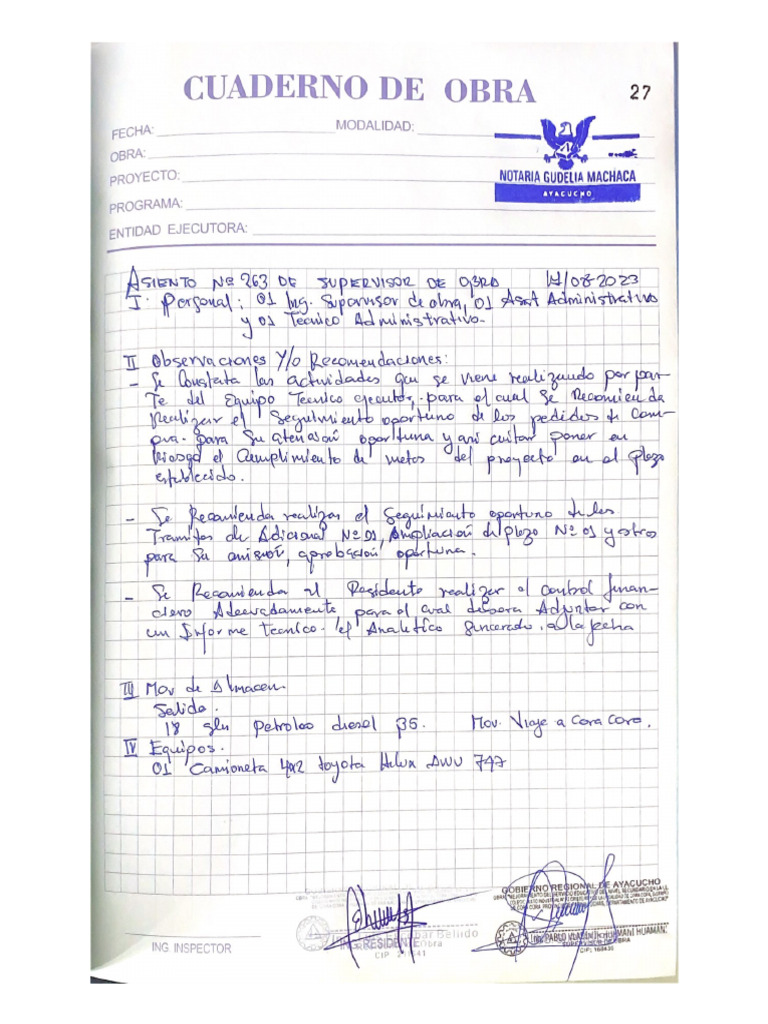 Cuaderno de Obra | PDF