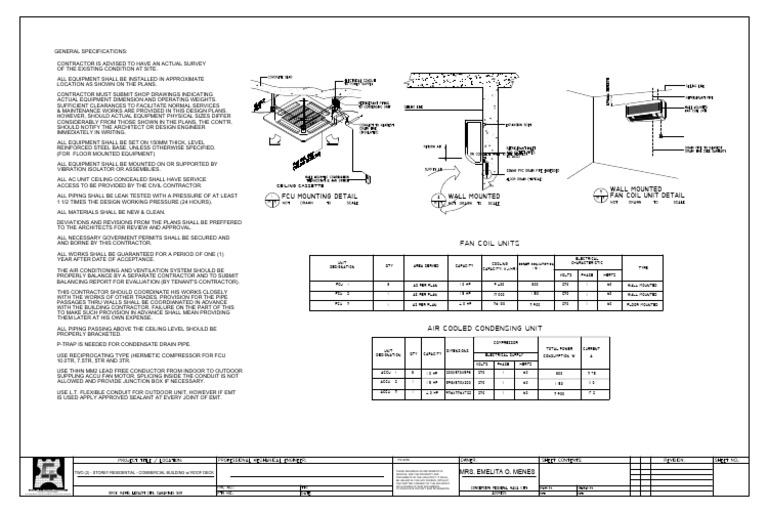 HVAC System Specifications and Details | PDF | Building Materials ...