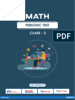 Class 3 Maths Periodic Test 1