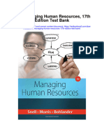 2015 Managing Human Resources 17th Edition Test Bank