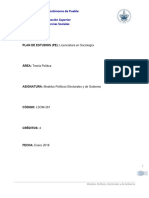 PROGRAMA MODELOS POLIìTICOS, ELECTORALES Y DE GOBIERNO