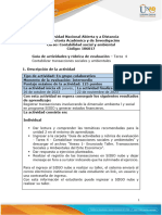 Guía de Actividades y Rúbrica de Evaluación - Unidad 2 - Tarea 4 - Contabilizar Transacciones Sociales y Ambientales