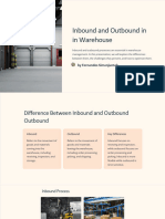 Inbound and Outbound in in Warehouse
