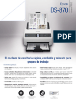 Especificaciones Técnicas Escáner DS 870 PDF