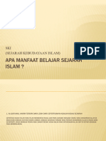 Pelajaran 0. Apa Manfaat Belajar SEJARAH ISLAM
