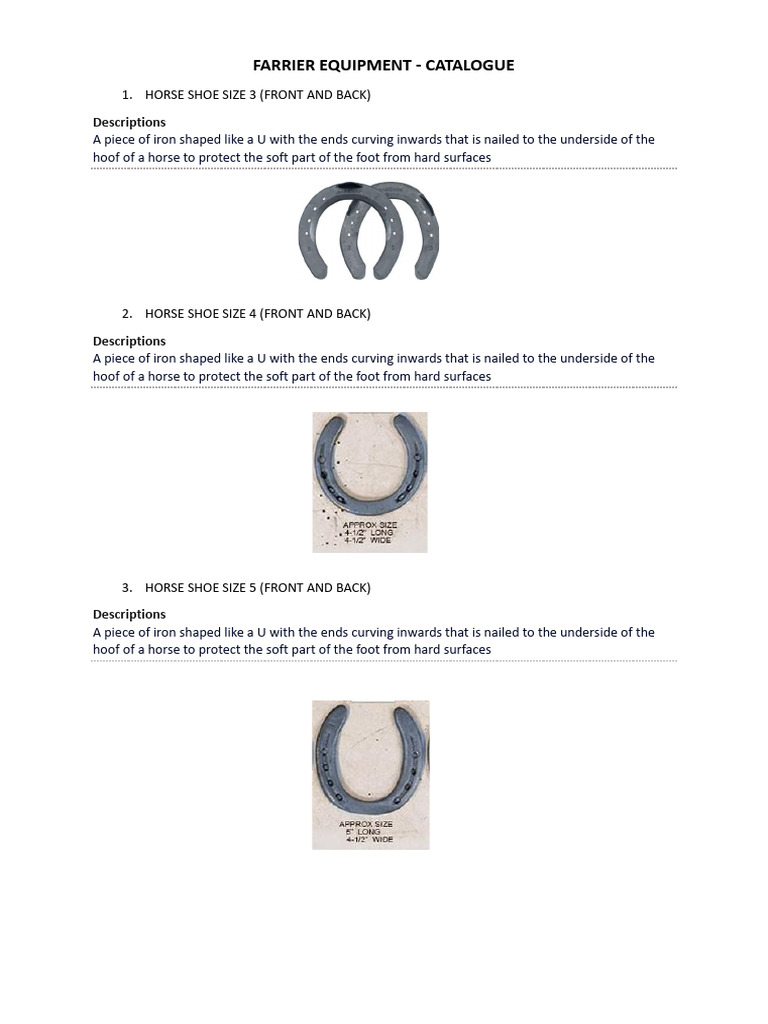 Farrier Catalogue PDF