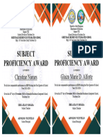 Q1 JHS Subject Proficiency Award Cert 2023 2024