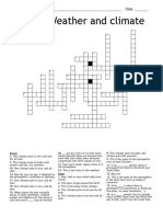 Weather and Climate Crossword