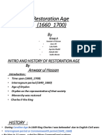 Restoration Age (1660 - 1700) : Group A