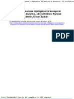 Test Bank For Business Intelligence A Managerial Perspective On Analytics 3 e 3rd Edition Ramesh Sharda Dursun Delen Efraim Turban