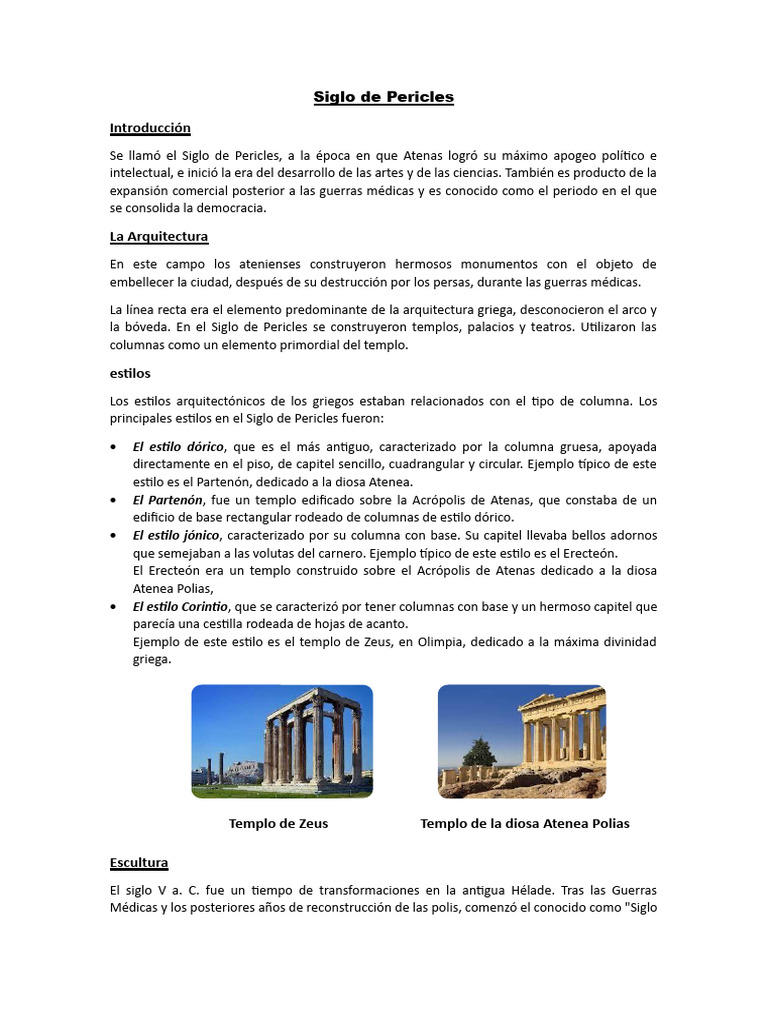 El Siglo de Pericles en Atenas | PDF | Antigua Grecia
