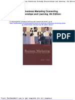 Test Bank For Business Marketing Connecting Strategy Relationships and Learning 4th Edition Dwyer