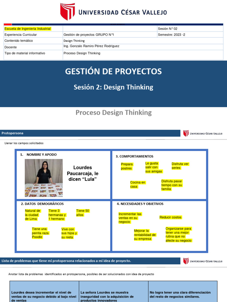 Proceso de Design Thinking en Proyectos | PDF | Las emociones | Marketing
