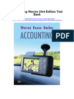 Accounting Warren 23rd Edition Test Bank