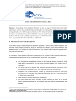 ACICA Online Arbitration Guidance Note