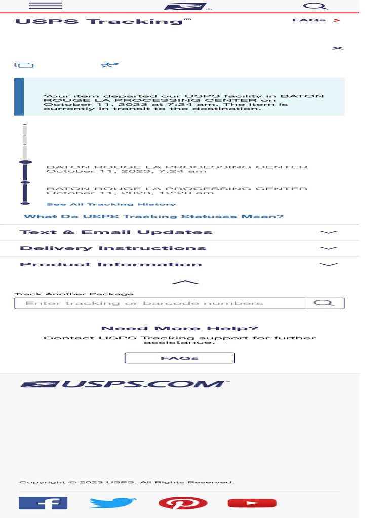 USPS Tracking® Results PDF United States Postal Service