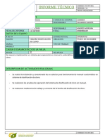 Informe - Sistema Manual Automático Dosificación de Cloro en PTAR 5 DE DICIEMBRE