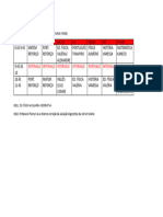 Horario de Aula Sábado