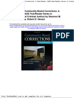 Test Bank For Community Based Corrections A Text Reader Sage Text Reader Series in Criminology and Criminal Justice by Shannon M Barton Bellessa Robert D Hanser