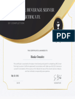 Bianka Gonzalez RBS Training Certificate