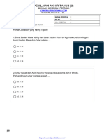 PAT Matematika Kelas 7 V2