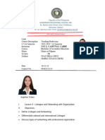 Format of Written Report Teching Prof