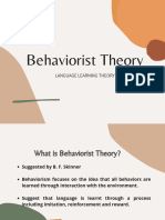 Behaviorist Theory