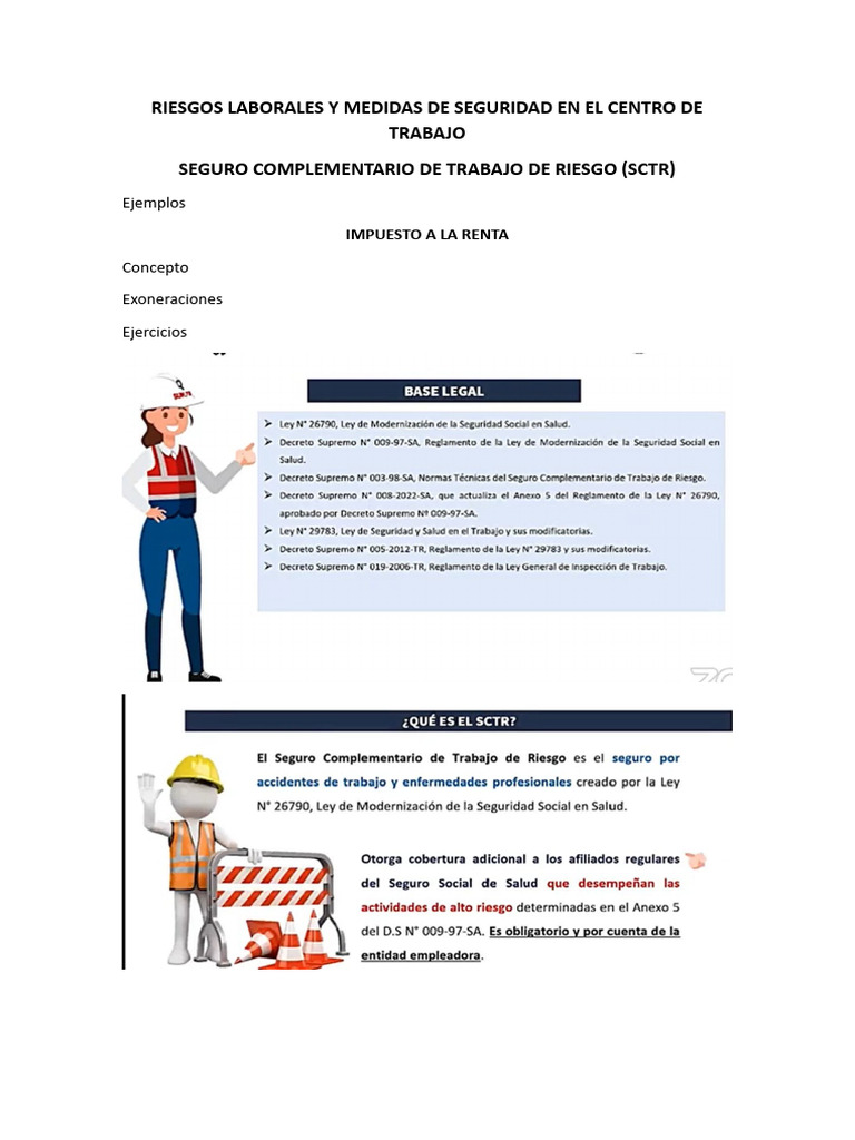 Riesgos Laborales y Medidas de Seguridad en El Centro de Trabajo | PDF ...