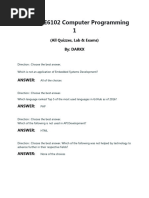 UGRD ITE6102 Computer Programming 1 PRELIM LAB Exam