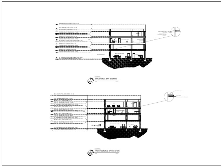HOSPITAL BAY SECTION | PDF | Architectural Design | Architecture