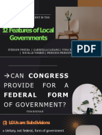 12 Features of Local Government