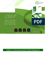 CISM Chapter4-Info Security Incident Management