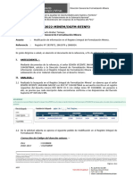 Informe #-2022-Minem/Dgfm-Reinfo: A Director General de Formalización Minera Asunto Referencia