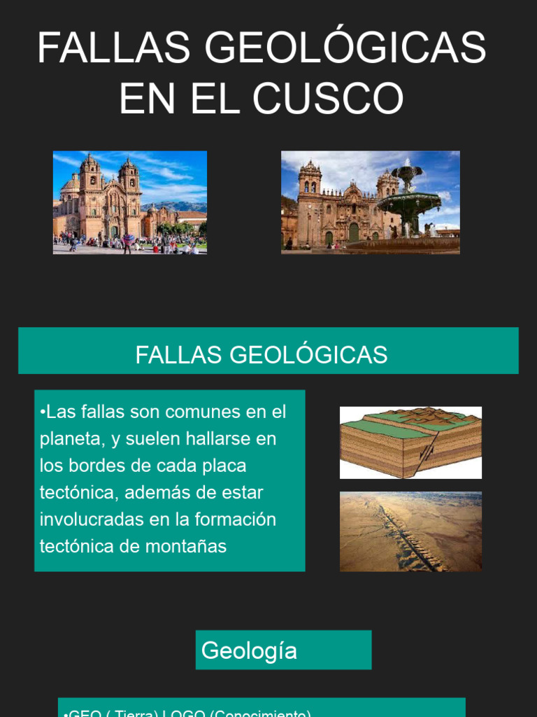 Fallas Geologicas De Cusco Pdf Geología Temblores