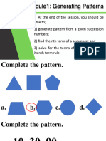 Generating Patterns