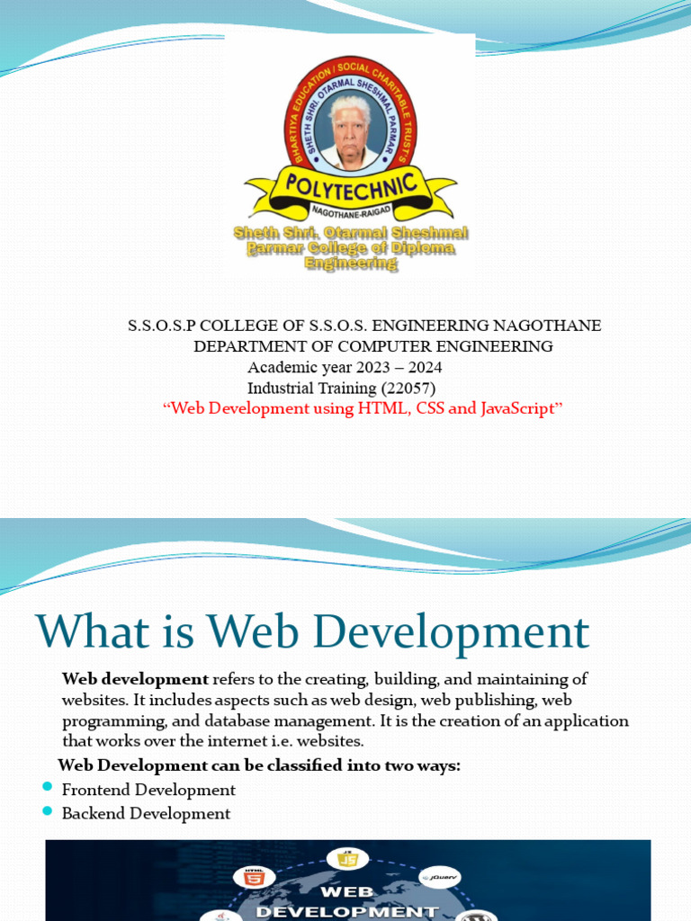Html Presentation 1 Pdf Websites Internet Web